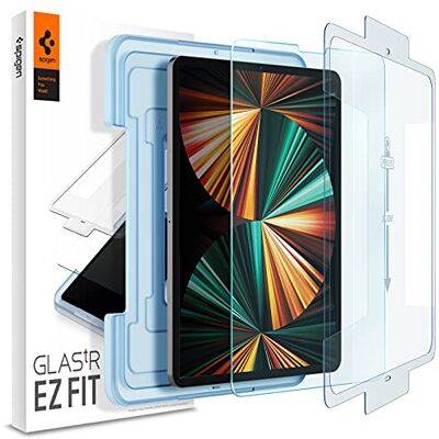 Spigen Glas.tR EZ Fit Screenprotector compatibel met iPad Pro 12.9 Inch M2 (2022), iPad Pro 12.9 Inch (2021/2020/2018), Case friendly, Kristalhelder, Responsieve Aanraking, 9H Gehard Glas Spigen Glas.tR EZ Fit Screenprotector compatibel met iPad Pro 12.9 Inch M2 (2022), iPad Pro 12.9 Inch (2021/2020/2018), Case friendly, Kristalhelder, Responsieve Aanraking, 9H Gehard Glas