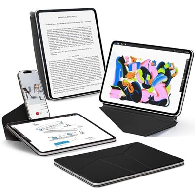 MOFT Dynamic Folio magnetische beschermhoes voor iPad (10e generatie) en iPad (A16 2025) met standaard en meer dan 20 kijkhoeken, automatische slaap/waakfunctie, diepzwart MOFT Dynamic Folio magnetische beschermhoes voor iPad (10e generatie) en iPad (A16 2025) met standaard en meer dan 20 kijkhoeken, automatische slaap/waakfunctie, diepzwart