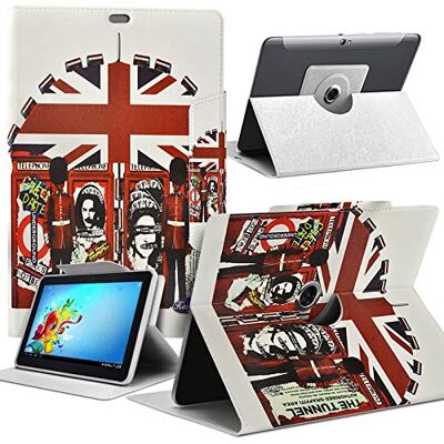 KARYLAX Beschermhoes motief MV05 Universal L voor Tablet Logicom La Tab Stand KARYLAX Beschermhoes motief MV05 Universal L voor Tablet Logicom La Tab Stand