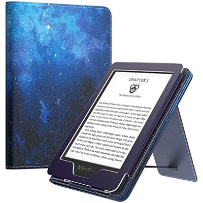 MoKo Hoesje voor 6" Kindle (11e generatie, 2024/2022), blauwe sterrenhemel Geschikt voor Kindle 10e/8e generatie (2019/2016), ultralichte PU-hoes, automatische wake/slaap MoKo Hoesje voor 6" Kindle (11e generatie, 2024/2022), blauwe sterrenhemel Geschikt voor Kindle 10e/8e generatie (2019/2016), ultralichte PU-hoes, automatische wake/slaap