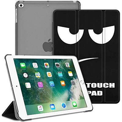 FINTIE Hoes voor iPad 9.7 Zoll 2018/2017, Ultradun Superlicht Beschermhoes met Transparante Achterkant Cover met Automatische Slaap-waakfunctie 9.7" iPad 6. Generation / 5. Generation, Dont Touch FINTIE Hoes voor iPad 9.7 Zoll 2018/2017, Ultradun Superlicht Beschermhoes met Transparante Achterkant Cover met Automatische Slaap-waakfunctie 9.7" iPad 6. Generation / 5. Generation, Dont Touch