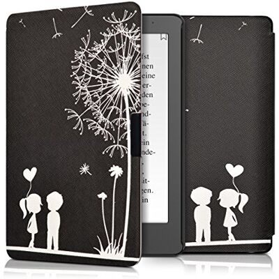 kwmobile Hoes compatibel met Kobo Aura Edition 2 hoes magnetische flipcase eReader tablet kunstleer wit-zwart kwmobile Hoes compatibel met Kobo Aura Edition 2 hoes magnetische flipcase eReader tablet kunstleer wit-zwart