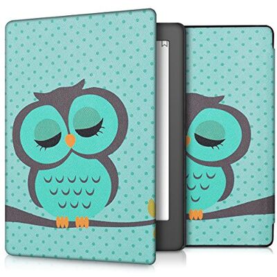 kwmobile Hoesje compatibel met Kobo Aura H2O Edition 2 hoesje eReader tablet magnetische flip case kunstleer turkooise-bruin-ijs-mint kwmobile Hoesje compatibel met Kobo Aura H2O Edition 2 hoesje eReader tablet magnetische flip case kunstleer turkooise-bruin-ijs-mint