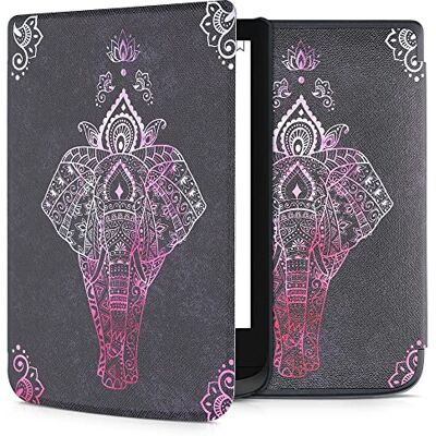 kwmobile Hoes compatibel met Pocketbook Touch Lux 4/5/Touch HD 3/Color (2020) / Vivlio Lux 5 hoes eReader Tablet Magnetische Flip Case Fuchsia-antraciet kwmobile Hoes compatibel met Pocketbook Touch Lux 4/5/Touch HD 3/Color (2020) / Vivlio Lux 5 hoes eReader Tablet Magnetische Flip Case Fuchsia-antraciet