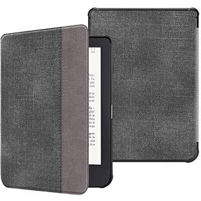 FINTIE Hoes voor Kobo Clara HD beschermhoes dun lichtgewicht magnetische sluiting automatische wekker/slaapfunctie voor Kobo Clara HD 6 inch e-book reader 2018, denim zwart FINTIE Hoes voor Kobo Clara HD beschermhoes dun lichtgewicht magnetische sluiting automatische wekker/slaapfunctie voor Kobo Clara HD 6 inch e-book reader 2018, denim zwart