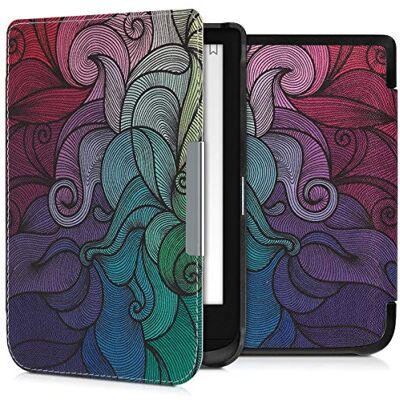 kwmobile Hoes compatibel met Pocketbook Touch Lux 4/5/Touch HD 3/Color (2020) / Vivlio Lux 5 hoes eReader Tablet Magnetische Flip Case Fuchsia-blauw-groen kwmobile Hoes compatibel met Pocketbook Touch Lux 4/5/Touch HD 3/Color (2020) / Vivlio Lux 5 hoes eReader Tablet Magnetische Flip Case Fuchsia-blauw-groen