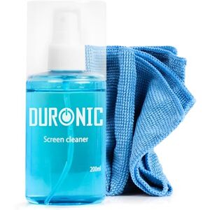 Duronic SCK101 200 ml reinigingsspray voor LCD TFT LED Plasma OLED 4K TV iPad Smartphone voor laptops en cameralenzen en brillen Spuitset en doek Duronic SCK101 200 ml reinigingsspray voor LCD TFT LED Plasma OLED 4K TV iPad Smartphone voor laptops en cameralenzen en brillen Spuitset en doek