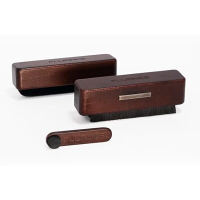 Fluance 3-in-1 reinigingsset voor vinylplaten en stylus met antistatische koolstofvezelborstel, fluwelen borstel, penborstel nauwkeurige reiniging om de geluidskwaliteit te herstellen (VB65) Fluance 3-in-1 reinigingsset voor vinylplaten en stylus met antistatische koolstofvezelborstel, fluwelen borstel, penborstel nauwkeurige reiniging om de geluidskwaliteit te herstellen (VB65)