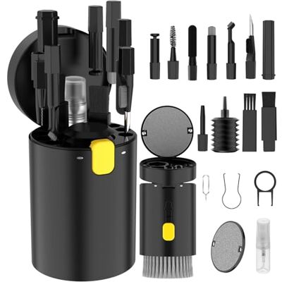 VICHYIE 20-in-1 pc-reinigingsset, reinigingsborstel voor toetsenbord, reinigingsaccessoires voor AirPods hoofdtelefoon, computer, mobiele telefoon, camera, reinigingsset VICHYIE 20-in-1 pc-reinigingsset, reinigingsborstel voor toetsenbord, reinigingsaccessoires voor AirPods hoofdtelefoon, computer, mobiele telefoon, camera, reinigingsset