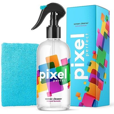 IT Dusters Pixel Natural Screen Cleaner Spray voor tv, laptops, computers, monitoren, telefoons, reinigingsset (500 ml) IT Dusters Pixel Natural Screen Cleaner Spray voor tv, laptops, computers, monitoren, telefoons, reinigingsset (500 ml)