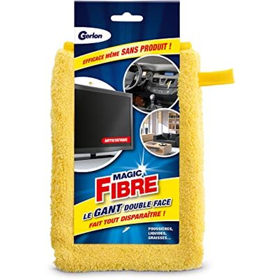Gerlon Magic Microvezelhandschoen – verwijdert stof, vloeistoffen en vetten – ideaal voor thuis en auto, geel Gerlon Magic Microvezelhandschoen – verwijdert stof, vloeistoffen en vetten – ideaal voor thuis en auto, geel