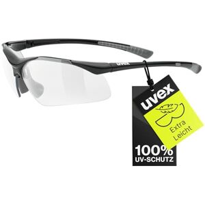 Uvex fietsbril sportbril 223 zwart/grijs Uvex fietsbril sportbril 223 zwart/grijs