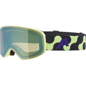 ALPINA FERNIE Q-LITE Skibril met spiegeleffect, contrastrijke gepolariseerde OTG-glazen, ideaal voor brildragers, met 100% uv-bescherming, mat limoen ALPINA FERNIE Q-LITE Skibril met spiegeleffect, contrastrijke gepolariseerde OTG-glazen, ideaal voor brildragers, met 100% uv-bescherming, mat limoen