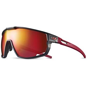 Julbo Lunettes de soleil RUSH Adulte Mixte Noir-Rouge Catégorie 3 Julbo Lunettes de soleil RUSH Adulte Mixte Noir-Rouge Catégorie 3