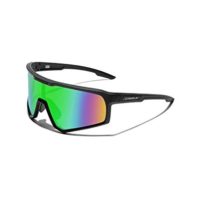D.Franklin Zonnebril Sportzonnebril met gepolariseerde glazen en UV-bescherming Outdoor sport Hurricane model Rechthoekig Voor mannen en vrouwen Zonnebril, zwart., Eén maat Eén maat D.Franklin Zonnebril Sportzonnebril met gepolariseerde glazen en UV-bescherming Outdoor sport Hurricane model Rechthoekig Voor mannen en vrouwen Zonnebril, zwart., Eén maat Eén maat