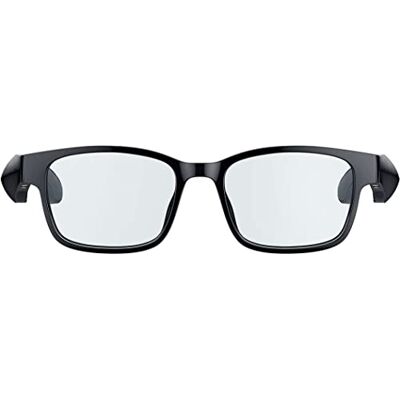 Razer Anzu Smart Glasses (rechthoek, grote glazen) Bril met blauwlichtfilter of audiozonnebril (Geïntegreerde microfoon en luidsprekers, Batterijduur van meer dan 5 uur, Waterbestendig) Zwart Razer Anzu Smart Glasses (rechthoek, grote glazen) Bril met blauwlichtfilter of audiozonnebril (Geïntegreerde microfoon en luidsprekers, Batterijduur van meer dan 5 uur, Waterbestendig) Zwart