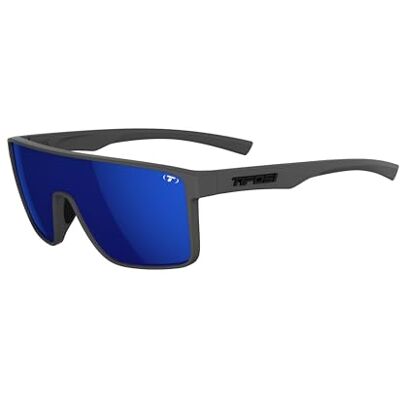 Tifosi Sanctum Zonnebril, ideaal voor fietsen, golf, wandelen, hardlopen, tennis en pickleball, levensstijl, Gunmetal mat (spiegelend kobaltblauw) M-L Tifosi Sanctum Zonnebril, ideaal voor fietsen, golf, wandelen, hardlopen, tennis en pickleball, levensstijl, Gunmetal mat (spiegelend kobaltblauw) M-L