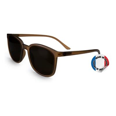 Pierrot Gepolariseerde zonnebril voor dames en heren, made in France, ronde zonnebril, UV400, voor rijden en reizen, blauw, Bruin Pierrot Gepolariseerde zonnebril voor dames en heren, made in France, ronde zonnebril, UV400, voor rijden en reizen, blauw, Bruin