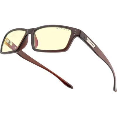 Gunnar Lunettes de jeu et d'ordinateur Modèle : Riot, Lentille : ambre Lunettes anti-lumière bleue Lentille brevetée, 65 % de protection contre la lumière bleue et 100 % de protection contre les Gunnar Lunettes de jeu et d'ordinateur Modèle : Riot, Lentille : ambre Lunettes anti-lumière bleue Lentille brevetée, 65 % de protection contre la lumière bleue et 100 % de protection contre les