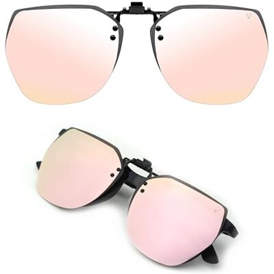 CREYESTAL Clip Gepolariseerde Zonnebril, Optilbaar en Ultralicht, Overbril, zonneclip, Heren, Dames, 100% Anti-UV, CE-gecertificeerd Eén maat CREYESTAL Clip Gepolariseerde Zonnebril, Optilbaar en Ultralicht, Overbril, zonneclip, Heren, Dames, 100% Anti-UV, CE-gecertificeerd Eén maat