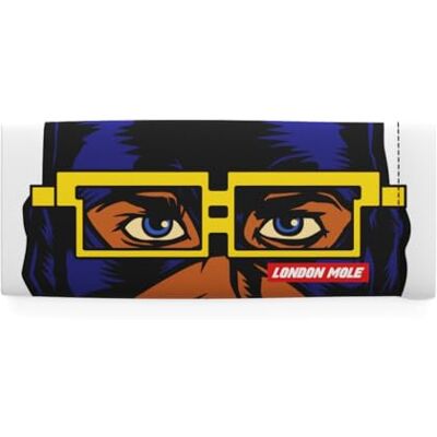 LONDON MOLE ® Brillenetui Zacht en compact etui met veersluiting voor leesbrillen, blauwlichtblokkers en zonnebrillen, Blauw, Eén maat Eén maat LONDON MOLE ® Brillenetui Zacht en compact etui met veersluiting voor leesbrillen, blauwlichtblokkers en zonnebrillen, Blauw, Eén maat Eén maat