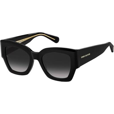 Tommy Hilfiger TH 1862/S Zonnebril Black Pink Fantasy/Grey Shaded 51/21/140 dames Tommy Hilfiger TH 1862/S Zonnebril Black Pink Fantasy/Grey Shaded 51/21/140 dames