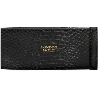 LONDON MOLE ® Brillenetui Zacht en compact etui met veersluiting voor leesbrillen, blauwlichtblokkers en zonnebrillen, Zwarte slangenprint, Eén maat Eén maat LONDON MOLE ® Brillenetui Zacht en compact etui met veersluiting voor leesbrillen, blauwlichtblokkers en zonnebrillen, Zwarte slangenprint, Eén maat Eén maat
