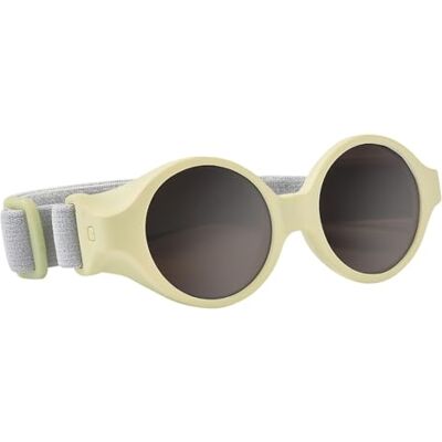 Béaba , Zonnebril voor baby's 0-9 maanden, 100% uv-bescherming, CAT 4, zijbescherming, optimaal comfort, verstelbare elastische band, citroengeel Béaba , Zonnebril voor baby's 0-9 maanden, 100% uv-bescherming, CAT 4, zijbescherming, optimaal comfort, verstelbare elastische band, citroengeel
