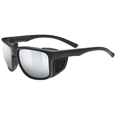 Uvex Sportstyle 312 Sportbril voor dames en heren, afneembare zijbescherming, filtercategorie 4, matzwart/zilver, één maat Uvex Sportstyle 312 Sportbril voor dames en heren, afneembare zijbescherming, filtercategorie 4, matzwart/zilver, één maat