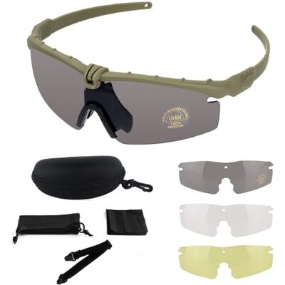 FOCUHUNTER Bril: sportbril, anti-condens, oogbescherming, rijbril voor fietsen, wandelen en schieten FOCUHUNTER Bril: sportbril, anti-condens, oogbescherming, rijbril voor fietsen, wandelen en schieten