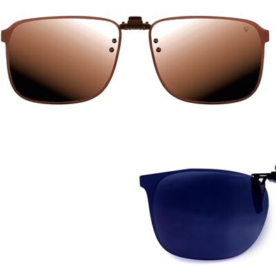 CREYESTAL Clip Gepolariseerde zonnebril, opklapbaar en ultralicht, zonnebril, zonneclip, voor heren en dames, 100% uv-bescherming, CE-gecertificeerd 135 mm CREYESTAL Clip Gepolariseerde zonnebril, opklapbaar en ultralicht, zonnebril, zonneclip, voor heren en dames, 100% uv-bescherming, CE-gecertificeerd 135 mm