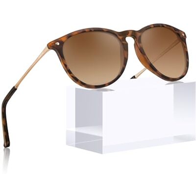 Carfia Vintage Gepolariseerde Zonnebril Dames Heren UV400 Bescherming Ultralicht Montuur One size Carfia Vintage Gepolariseerde Zonnebril Dames Heren UV400 Bescherming Ultralicht Montuur One size