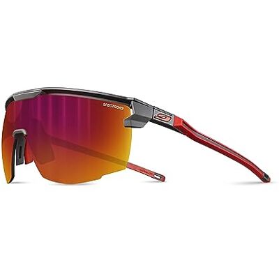 Julbo Ultimate zonnebril voor heren, zwart/rood, eenheidsmaat Julbo Ultimate zonnebril voor heren, zwart/rood, eenheidsmaat