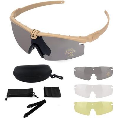 FOCUHUNTER Bril: sportbril, anti-condens, oogbescherming, rijbril voor fietsen, wandelen en schieten FOCUHUNTER Bril: sportbril, anti-condens, oogbescherming, rijbril voor fietsen, wandelen en schieten
