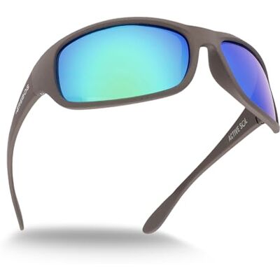 ActiveSol EREBOS gepolariseerde zonnebril Zeer donkere cat. 4 UV-bescherming 400 Extreme helderheid bergen en zee fotofobie sport 24 g, antraciet groene spiegel paarse tint M ActiveSol EREBOS gepolariseerde zonnebril Zeer donkere cat. 4 UV-bescherming 400 Extreme helderheid bergen en zee fotofobie sport 24 g, antraciet groene spiegel paarse tint M