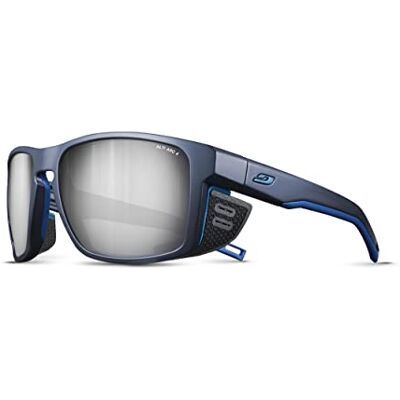 Julbo Shield M Zonnebril voor volwassenen, uniseks, donkerblauw/blauw, eenheidsmaat Julbo Shield M Zonnebril voor volwassenen, uniseks, donkerblauw/blauw, eenheidsmaat