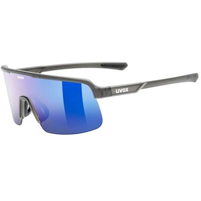 Uvex dyrt Sportbril voor volwassenen sterke UV-bescherming 100% UVA-bescherming, B, C Smoke Grey Matt/Blue Spiegel One Size Uvex dyrt Sportbril voor volwassenen sterke UV-bescherming 100% UVA-bescherming, B, C Smoke Grey Matt/Blue Spiegel One Size