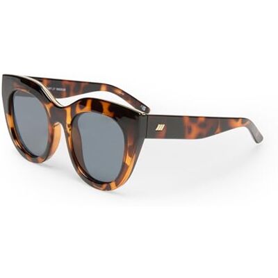 Le Specs. Le Specs Air Heart LSP2202542 Emerald Cat-Eye zonnebril voor dames en heren met hoge UV-bescherming, Smoke Mono/Tort Le Specs. Le Specs Air Heart LSP2202542 Emerald Cat-Eye zonnebril voor dames en heren met hoge UV-bescherming, Smoke Mono/Tort