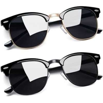 Joopin Half Rim goedkope gepolariseerde zonnebril voor heren en vintage en klassieke UV400-zonnebrillen met halfmontuur voor op reis One size Joopin Half Rim goedkope gepolariseerde zonnebril voor heren en vintage en klassieke UV400-zonnebrillen met halfmontuur voor op reis One size