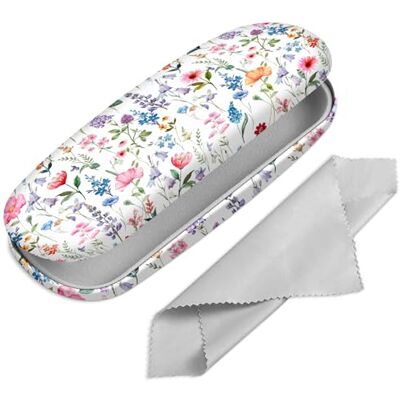FINTIE Harde brillenkoker, draagbare brillenkoker met brillenpoetsdoek, brillenkoker en zonnebril S FINTIE Harde brillenkoker, draagbare brillenkoker met brillenpoetsdoek, brillenkoker en zonnebril S