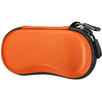FINTIE Zonnebrillenkoker voor dames en heren, harde schaal, schokbestendig, draagbare brillenkoker met ritssluiting, oranje, eenheidsmaat Eén maat FINTIE Zonnebrillenkoker voor dames en heren, harde schaal, schokbestendig, draagbare brillenkoker met ritssluiting, oranje, eenheidsmaat Eén maat