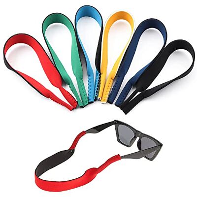 Surplex 6 Pack Neopreen Elastische Cord Retainer Strap Band voor Sport Brillen en Zonnebril, Bril Hoofd Band Floater Anti-Slip Elastische Koord Touw String Houder voor Mannen Vrouwen Kids, Zwart, M Medium Surplex 6 Pack Neopreen Elastische Cord Retainer Strap Band voor Sport Brillen en Zonnebril, Bril Hoofd Band Floater Anti-Slip Elastische Koord Touw String Houder voor Mannen Vrouwen Kids, Zwart, M Medium