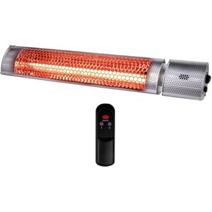 alpina Buitenverwarming, terras, 2000 W, infrarood elektrische radiator met afstandsbediening, infraroodverwarming, plafond- of wandmontage, IP55 waterdicht, 67,5 x 10,5 x 7 cm alpina Buitenverwarming, terras, 2000 W, infrarood elektrische radiator met afstandsbediening, infraroodverwarming, plafond- of wandmontage, IP55 waterdicht, 67,5 x 10,5 x 7 cm
