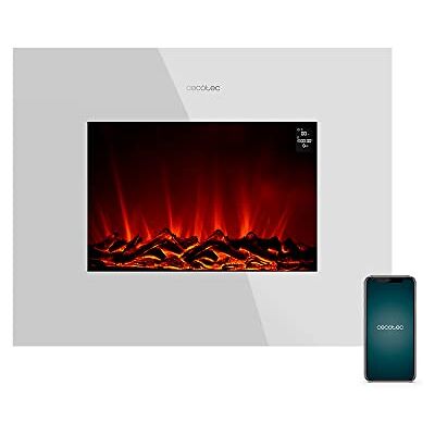 Cecotec Elektrische open haard Ready Warm 2690 Flames Connected Wit. 2000 W, maat 66 cm, wifi, 2 vermogensniveaus, afstandsbediening, timer, 25 m² Cecotec Elektrische open haard Ready Warm 2690 Flames Connected Wit. 2000 W, maat 66 cm, wifi, 2 vermogensniveaus, afstandsbediening, timer, 25 m²
