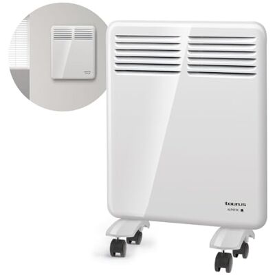 Taurus CHTA 500 Elektrische convector 500 W, IP24 voor gebruik in de badkamer, wandhouder, digitaal display, programmeerbaar, verwarmingsbeveiliging, sensor "open raam", wit Taurus CHTA 500 Elektrische convector 500 W, IP24 voor gebruik in de badkamer, wandhouder, digitaal display, programmeerbaar, verwarmingsbeveiliging, sensor "open raam", wit