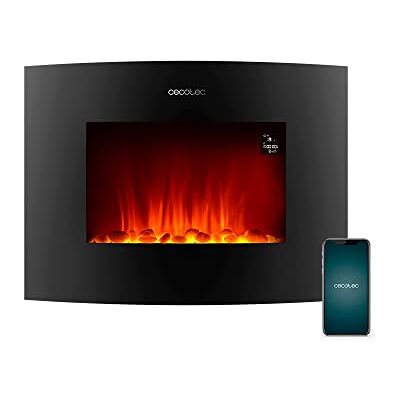 Cecotec Elektrische open haard Ready Warm 2250 Curved Flames Connected. 2000 W, maat 56 cm, wifi, 2 vermogensniveaus, afstandsbediening, gebogen paneel, timer, 20 m² Cecotec Elektrische open haard Ready Warm 2250 Curved Flames Connected. 2000 W, maat 56 cm, wifi, 2 vermogensniveaus, afstandsbediening, gebogen paneel, timer, 20 m²