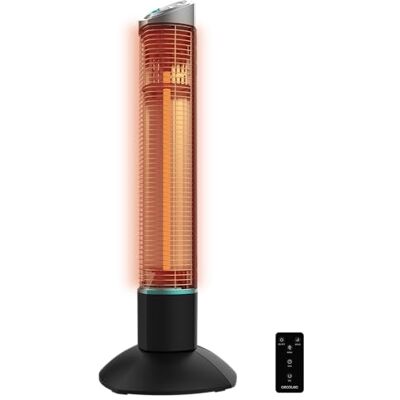 Cecotec ReadyWarm 1000 Power Tower elektrische zuilverwarming voor buiten, 1000 W in 2 niveaus, halogeen-technologie, oscillatie, IP55-bescherming, timer en afstandsbediening Cecotec ReadyWarm 1000 Power Tower elektrische zuilverwarming voor buiten, 1000 W in 2 niveaus, halogeen-technologie, oscillatie, IP55-bescherming, timer en afstandsbediening