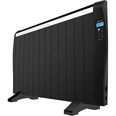 Cecotec ReadyWarm 2500 Thermal Black Energiebesparende radiator 12 elementen, 1800 W, muur of voet, timer, afstandsbediening, lcd-display, 25 m² Cecotec ReadyWarm 2500 Thermal Black Energiebesparende radiator 12 elementen, 1800 W, muur of voet, timer, afstandsbediening, lcd-display, 25 m²