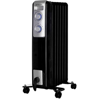 Orbegozo RN 1500 olieradiator, 7 elementen, 1500 W, ledlicht, regelbare thermostaat, afsluitbaar, zwenkwielen Orbegozo RN 1500 olieradiator, 7 elementen, 1500 W, ledlicht, regelbare thermostaat, afsluitbaar, zwenkwielen