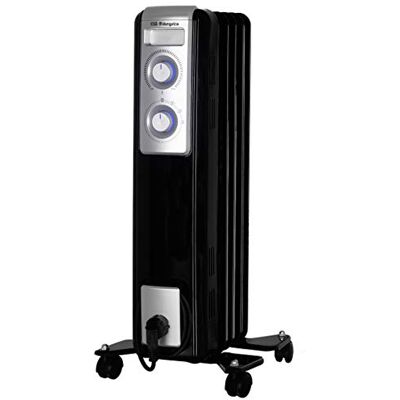 Orbegozo RN 1000 olieradiator, 5 elementen, 1000 W, ledlicht, regelbare thermostaat, verzamelbaar, zwenkwielen Orbegozo RN 1000 olieradiator, 5 elementen, 1000 W, ledlicht, regelbare thermostaat, verzamelbaar, zwenkwielen